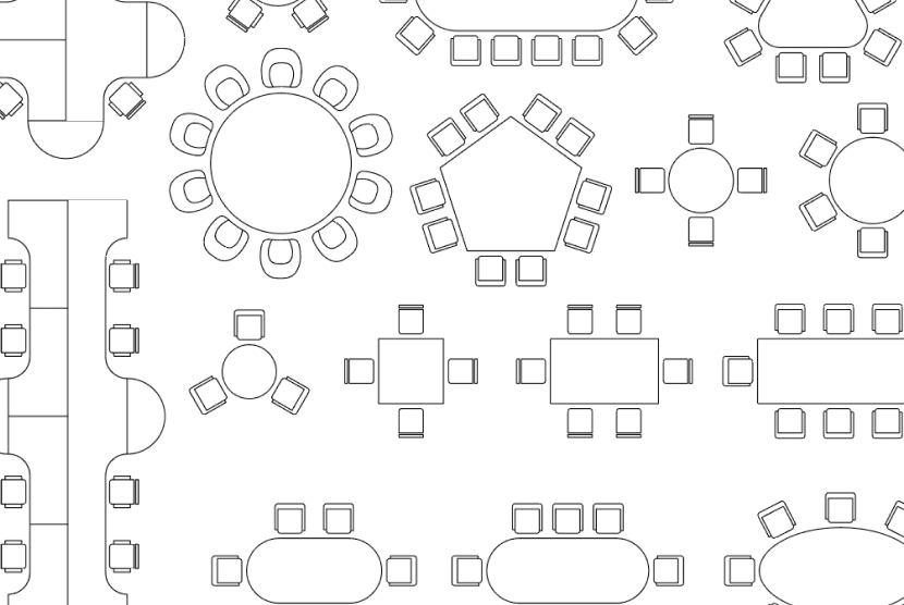 Image showing a capacity and seating chart for an event space